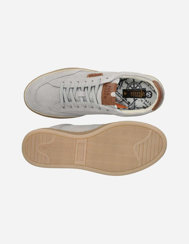Zapatillas Urbanas Hombre Cuero Palma Blanco Bullboxer