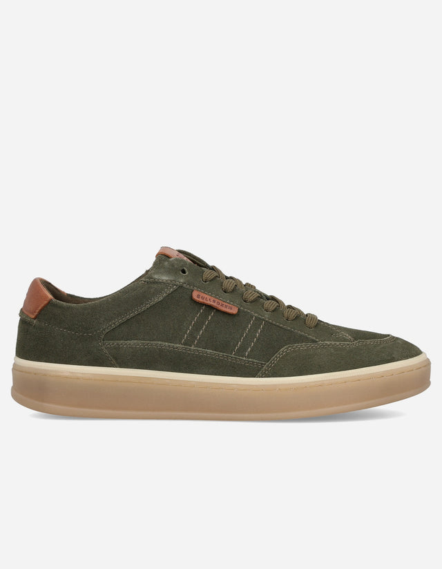 Zapatillas Urbanas Hombre Cuero Palma Verde Bullboxer