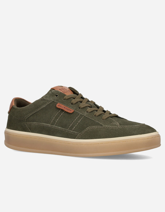 Zapatillas Urbanas Hombre Cuero Palma Verde Bullboxer