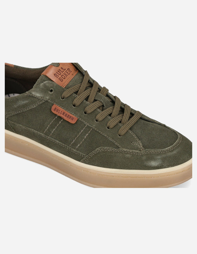 Zapatillas Urbanas Hombre Cuero Palma Verde Bullboxer