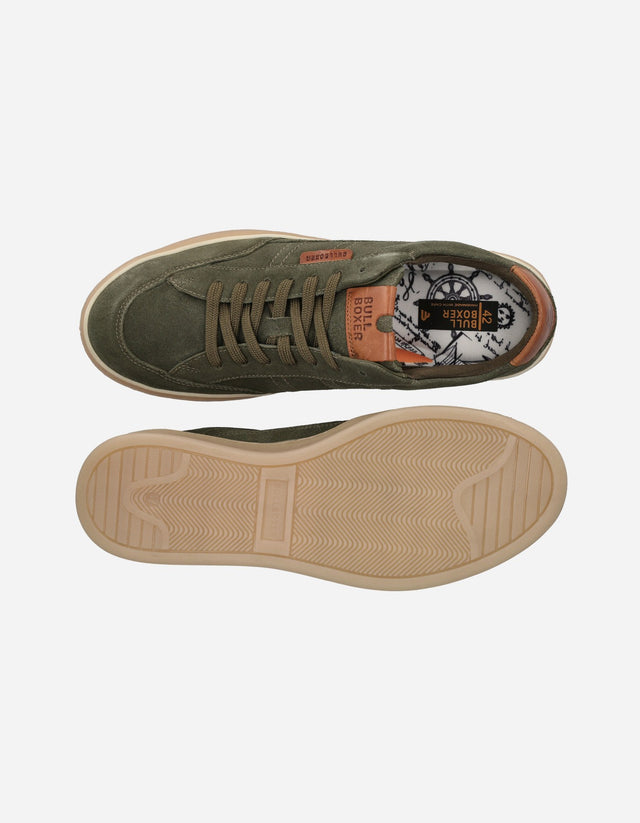 Zapatillas Urbanas Hombre Cuero Palma Verde Bullboxer