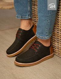 Zapatos Hombre Cuero 24 Flex Parque-0-06-Negro B