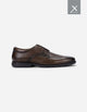Zapatos Formal Hombre Piuma Punta Costura Café