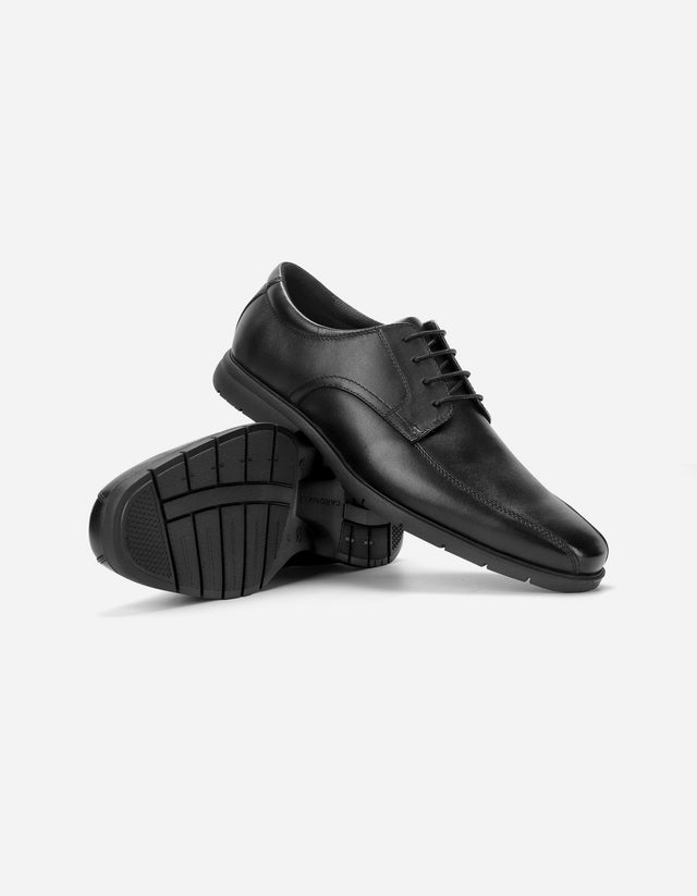 Zapatos Formal Hombre Piuma Punta Costura Negro