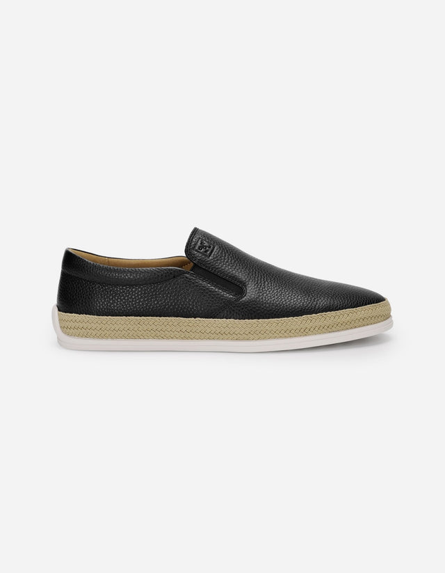 Alpargatas Hombre Cuero Portside-3-03 Negro