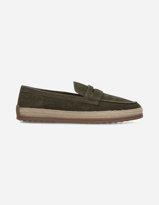 Mocasines Hombre Cuero Portside-4-02 Verde