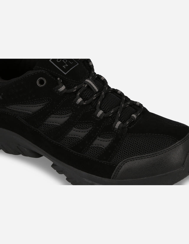 Zapatilla Outdoor Hombre Cuero Praz Negro