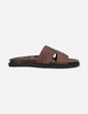 Sandalias Hombre Cuero Quinn-9-03 Brandy