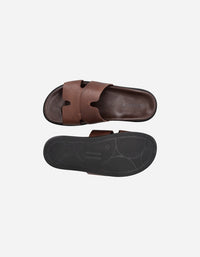 Sandalias Hombre Cuero Quinn-9-03 Brandy