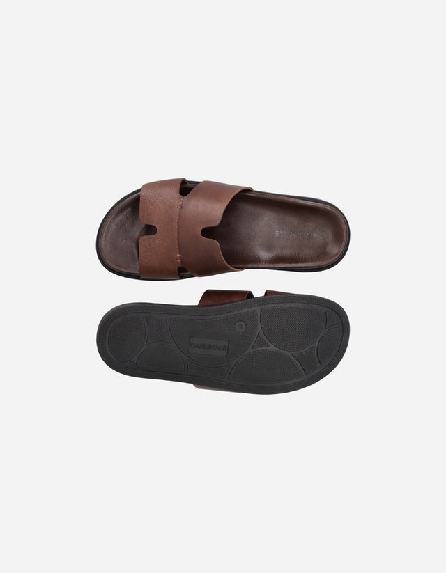 Sandalias Hombre Cuero Quinn-9-03 Brandy