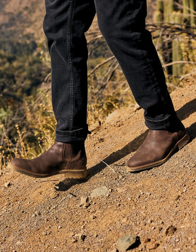 Botines Hombre Cuero Rail-6-83 Café
