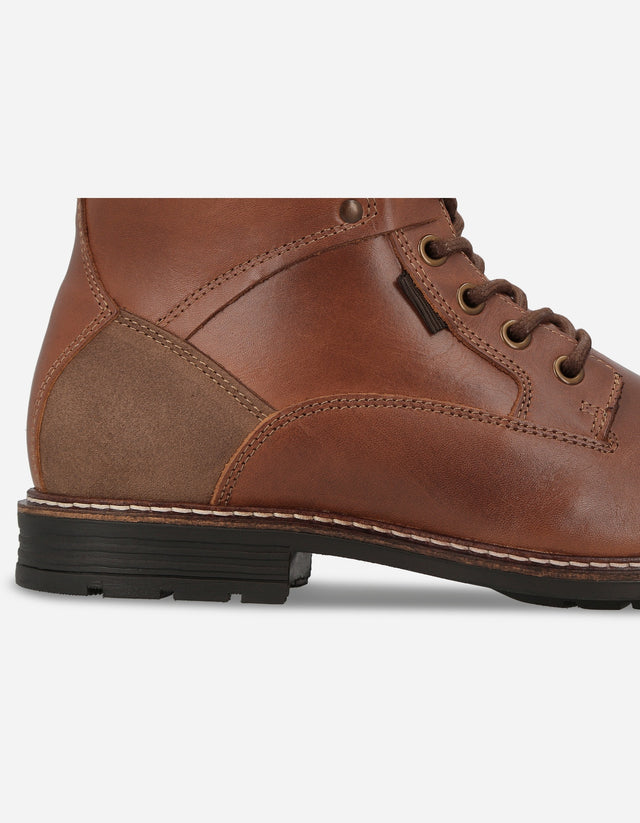 Botines Casual Urbano Hombre Cuero Raven Brandy