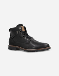 Botines Casual Urbano Hombre Cuero Raven-6-30 Negro