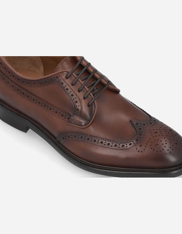 Zapatos Hombre Suela Cuero Regent-0-01 Brandy