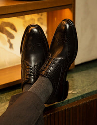 Zapatos Hombre Suela Cuero Regent-0-01 Negro