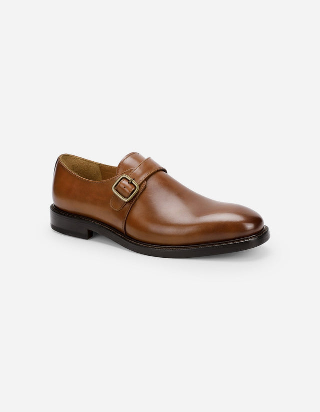 Zapatos Formal Hombre Suela De Cuero Regent-1-04 Brandy