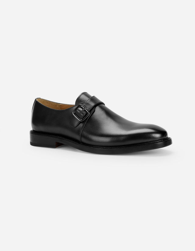 Zapatos Formal Hombre Suela De Cuero Regent-1-04 Negro
