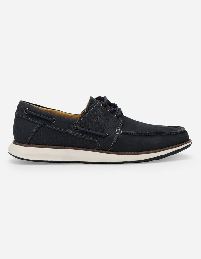 Zapatos Hombre Cuero Reston-0-04 Azul