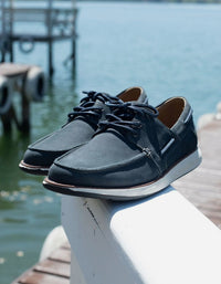 Zapatos Hombre Cuero Reston-0-04 Azul