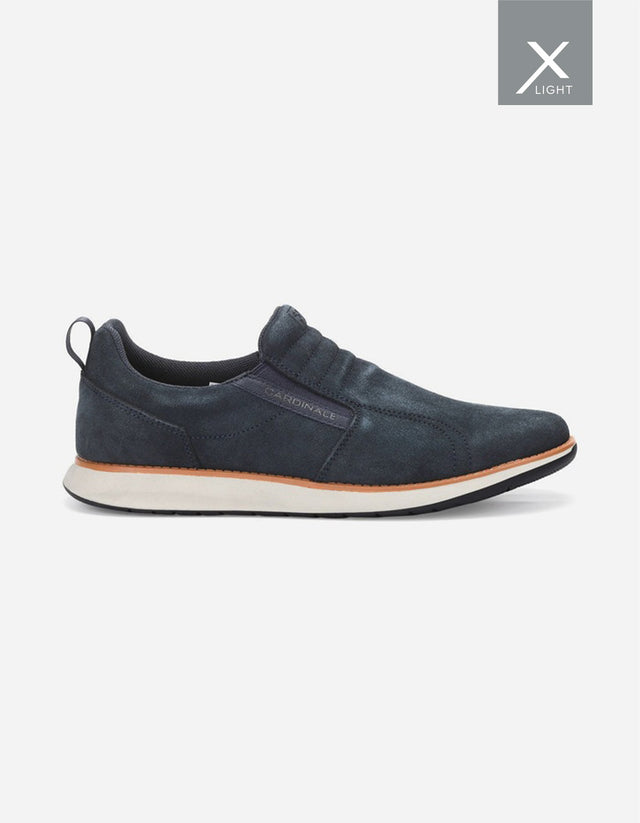 Zapatillas Hombre Slip-On Cuero Reston-3-08 Azul