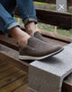 Zapatillas Hombre Slip-On Cuero Reston-3-08 Taupé