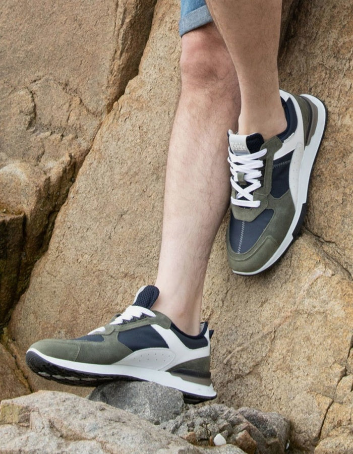 Zapatillas Urbanas Hombre Cuero Rockhampton Verde Bullboxer - 34