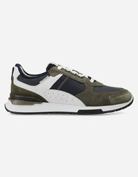 Bullboxer Zapatillas Hombre Cuero Y Textil Rockhampton-0-55 Verde