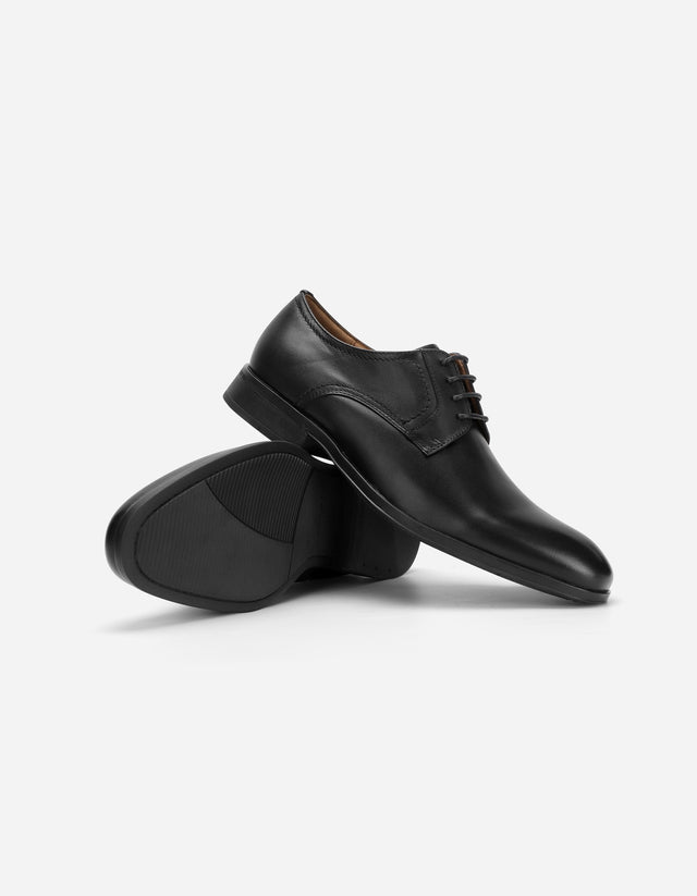 Zapato Formal Hombre Cuero Derby Rowville Negro