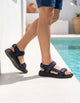 Sandalias Hombre Textil Safari-9-02 Azul