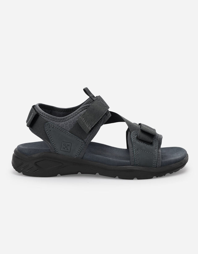 Sandalias Hombre Cuero Safari-9-09 Gris
