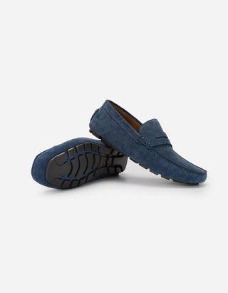 Mocasines Hombre Cuero Sand-4-02 Azul