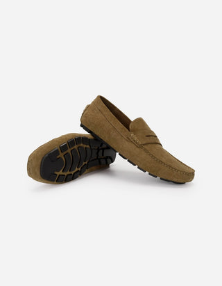 Mocasines Hombre Cuero Sand-4-02 Café