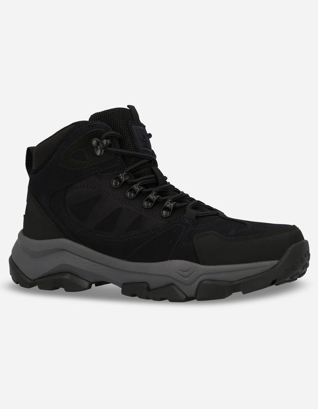 Botines Outdoor Hombre Cuero Waterproof Sansac Azul