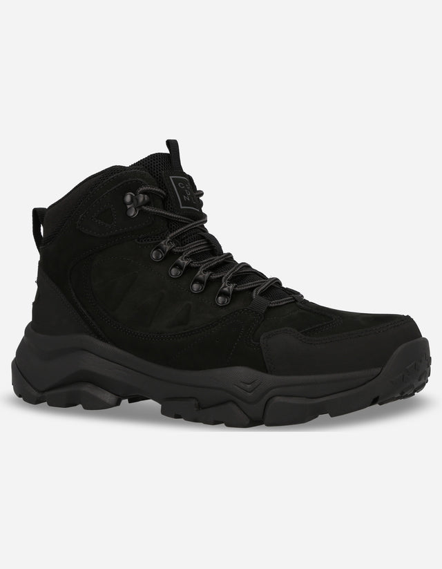 Botines Outdoor Hombre Cuero Waterproof Sansac Negro