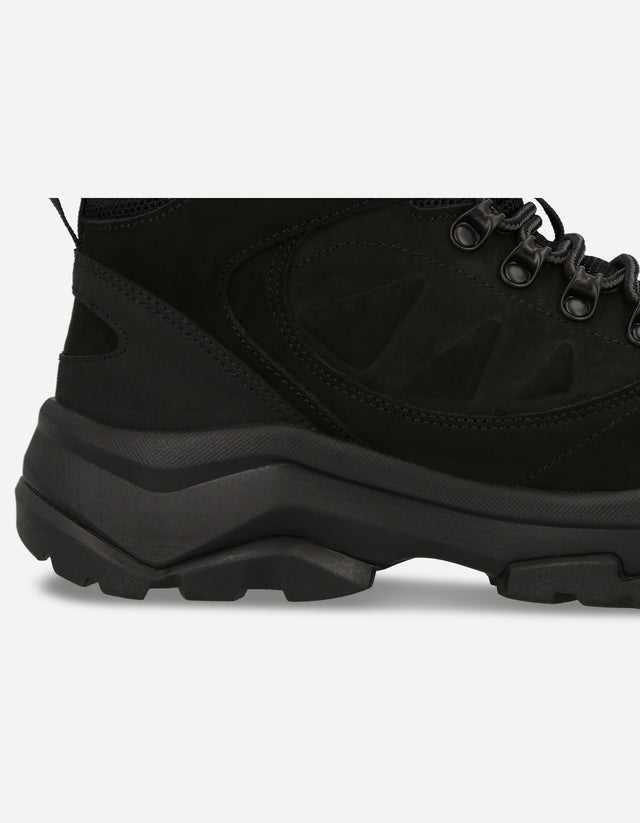 Botines Outdoor Hombre Cuero Waterproof Sansac Negro