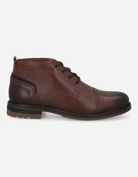 Botines Hombre Cuero Segart-6-01 Café