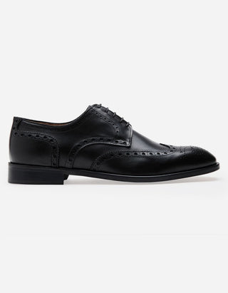 Zapatos Hombre Formales Suela Cuero Magno Senato-0-03 Negro