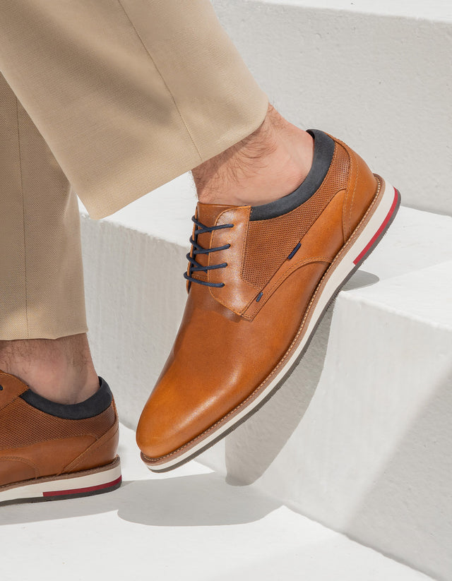 Zapatos Hombre Cuero Shelford-0-06 Brandy