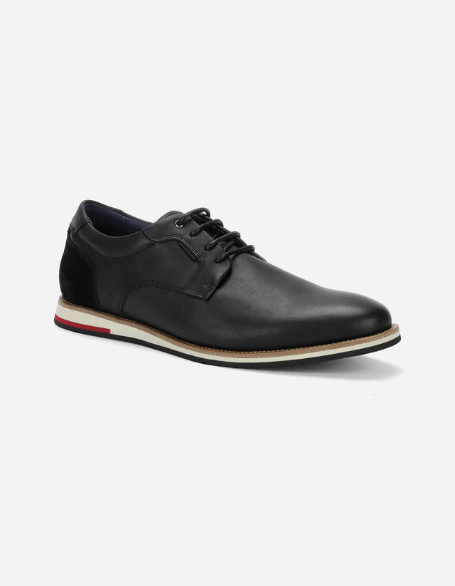Zapatos Formal Sporty Hombre Cuero Shelford Negro