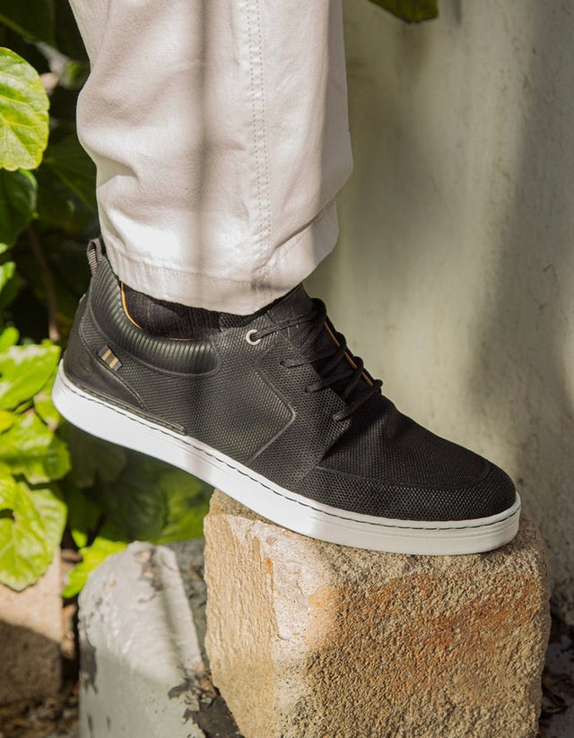 Bullboxer Zapatillas Hombre Cordones Cuero Sinj-0-90 Negro