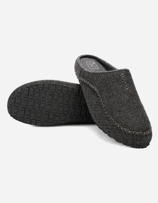 Pantuflas Hombre Textil Sioux-2-01 Gris