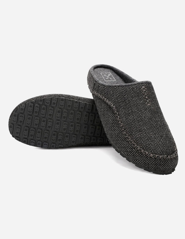 Pantuflas Hombre Textil Sioux-2-01 Gris
