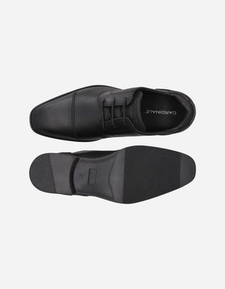 Zapatos Formal Casual Hombre Derby Cuero Con Textura Soren-0-15 Negro