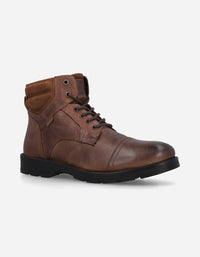 Bullboxer Botines Hombre Cuero Stirling-6-32 Brandy