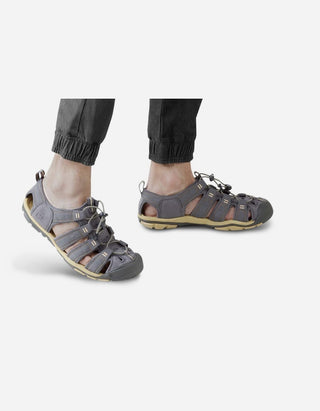Sandalias Hombre Textil Terral-9-01-Gris