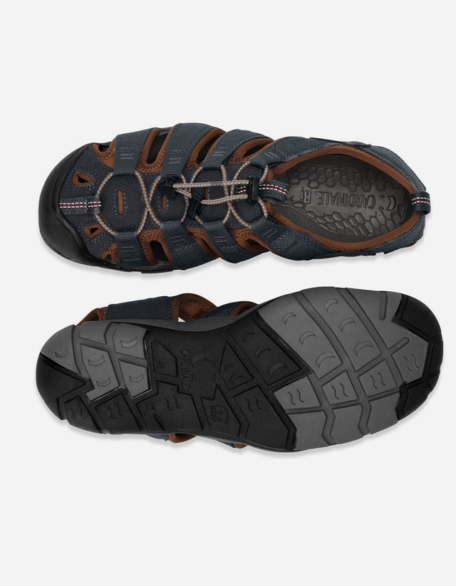 Sandalias Hombre Textil Terral-9-01 Gris