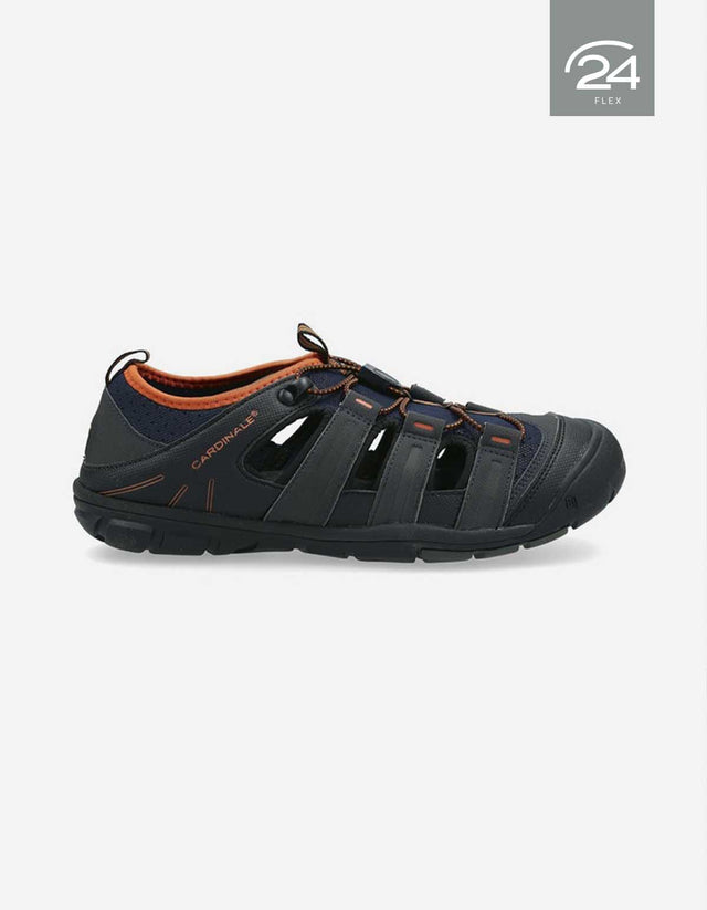 Sandalias Hombre 24 Flex Textil Terral-9-02-Azul