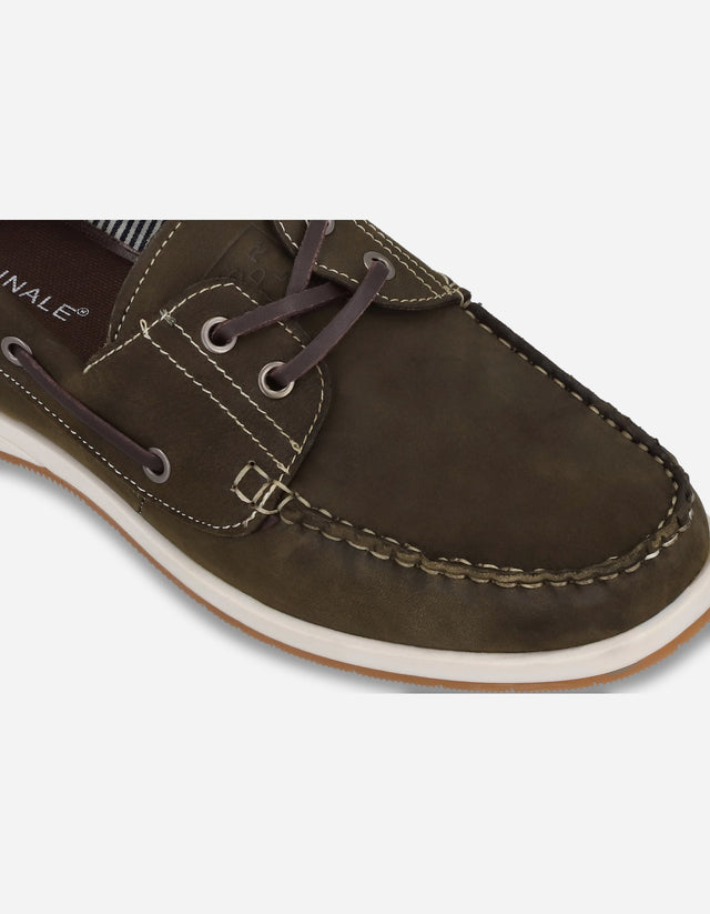 Zapatos Hombre Cuero Torbole-0-06 Verde