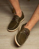 Zapatos Hombre Cuero Torbole-0-06 Verde