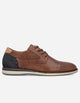 Zapatos Casual Hombre Cuero Perforado Toulouse Brandy Bullboxer